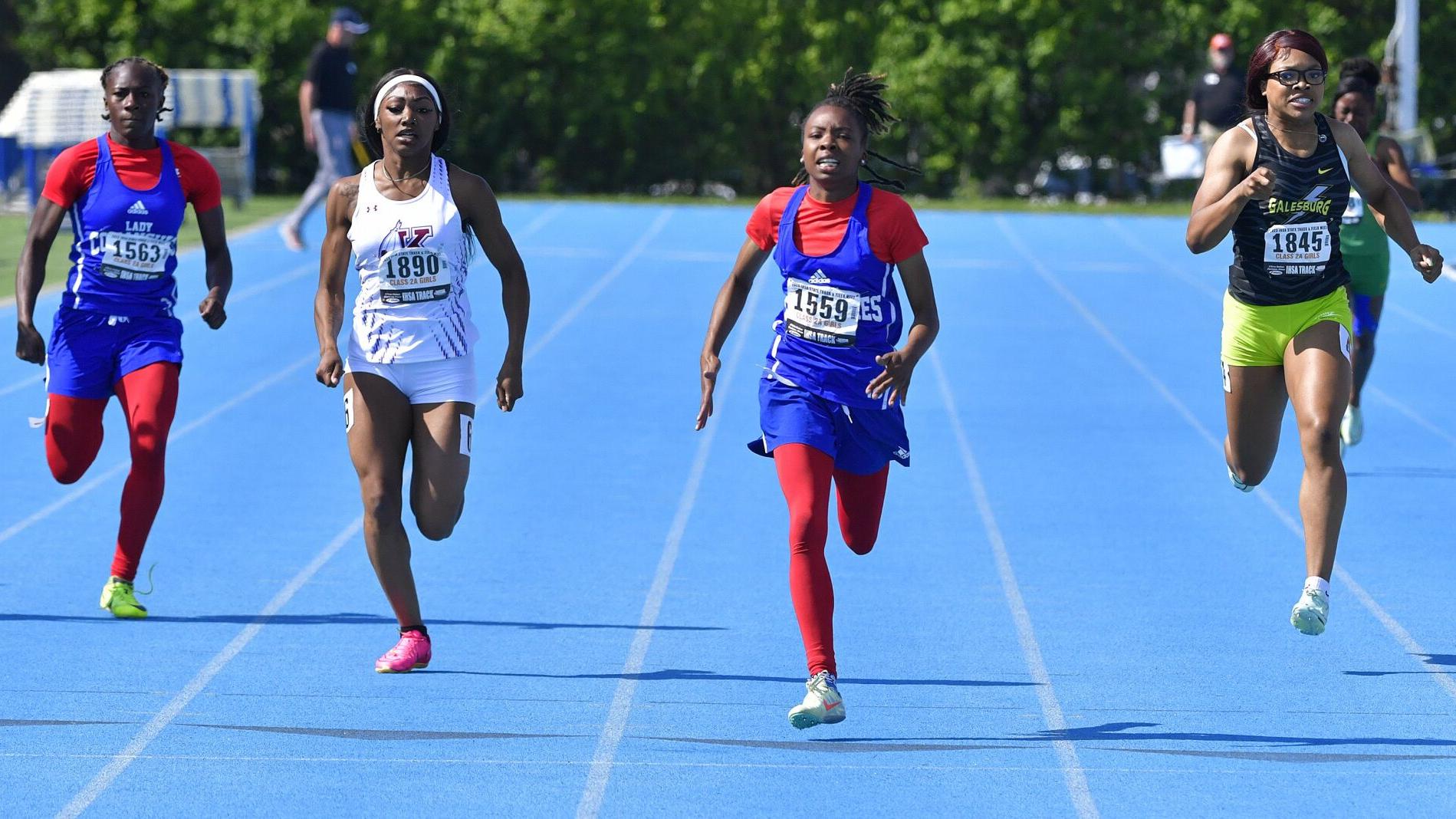 Austin sweeps 100 and 200 titles, leads Cahokia to third place in 2A state meet